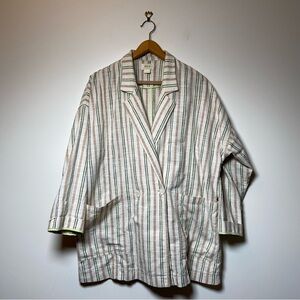 Anthropologie Maeve Women’s Danielle Striped Boyfriend Blazer